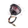 KIMISS Tail Brake Light,Black Round Motorcycle Rear Brake Tail Lights