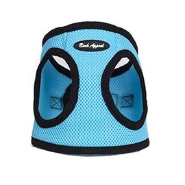 Bark Appeal Mesh Step in Harness, Medium, Aqua Blue