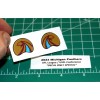 2024 UFL 23 USFL Michigan Panthers Football Gumball Helmets *DIECUT