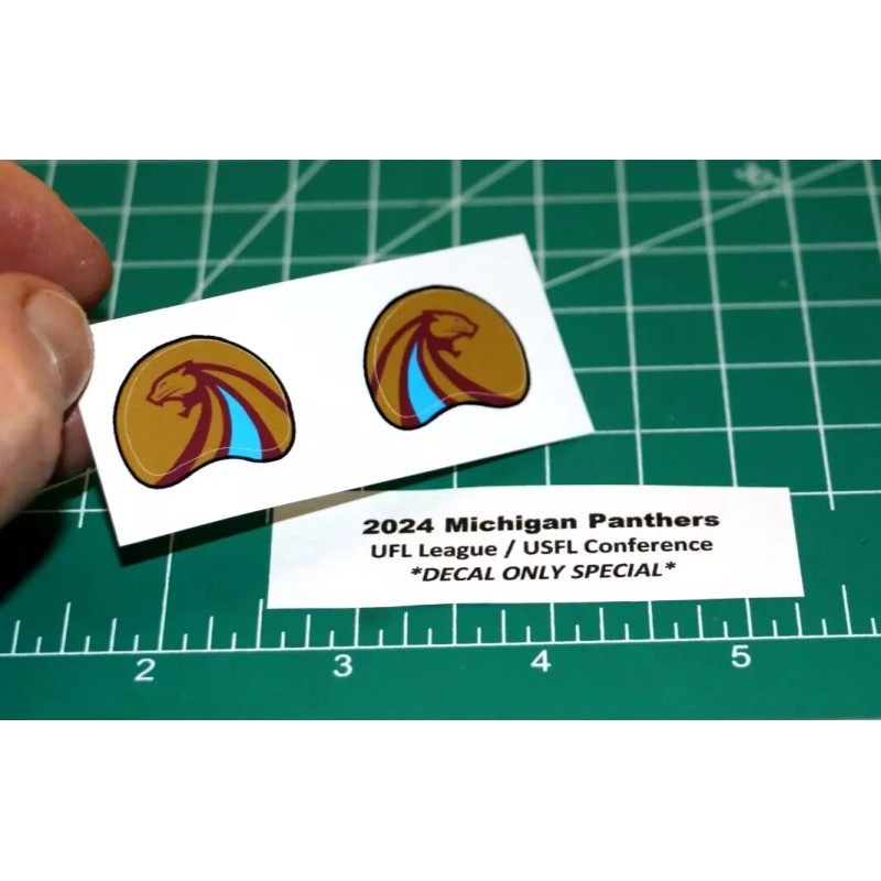 2024 UFL 23 USFL Michigan Panthers Football Gumball Helmets *DIECUT