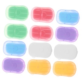 CORHAD Portable Soap Sheets for Travel of Hand Washing Soap Slices Safe and Convenient Foam Paper for Outdoor Activities Camping and Toilets Rose Lavender Milk Orange Scents