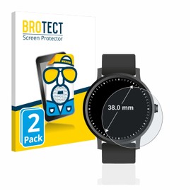 BROTECT Anti-Glare Screen Protector for Watches (Circular Round, Diameter: 38 mm) Pack of 2, Matte Screen Protector, Anti-Reflection, Anti-Fingerprint