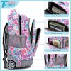 NEW TILAMI Rolling Backpack 18 Inch, Boys Girls Cute Wheeled