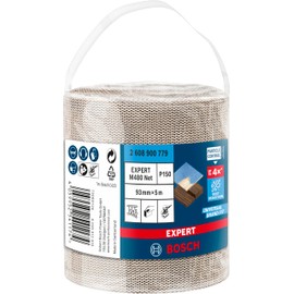 Bosch 1 x Expert M480 Mesh Structure Sanding Roll (for Paint on Wood, 93 mm x 5 m, Grit 150, Professional Accessories Hand Sanding)