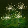FOOING 4 Pcs Solar Garden Lights Solar Firework Lights, 480