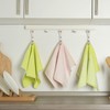 6 pcs Towel Clips, Metal Tea Towel Hooks with Woven