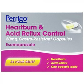 Esomeprazole 20mg Heartburn & Acid Reflux Control - Fast-Acting - Delayed-Release Capsules - Reduces Stomach Acid x14 Capsules with Medication Reminder Card PharmaFitness