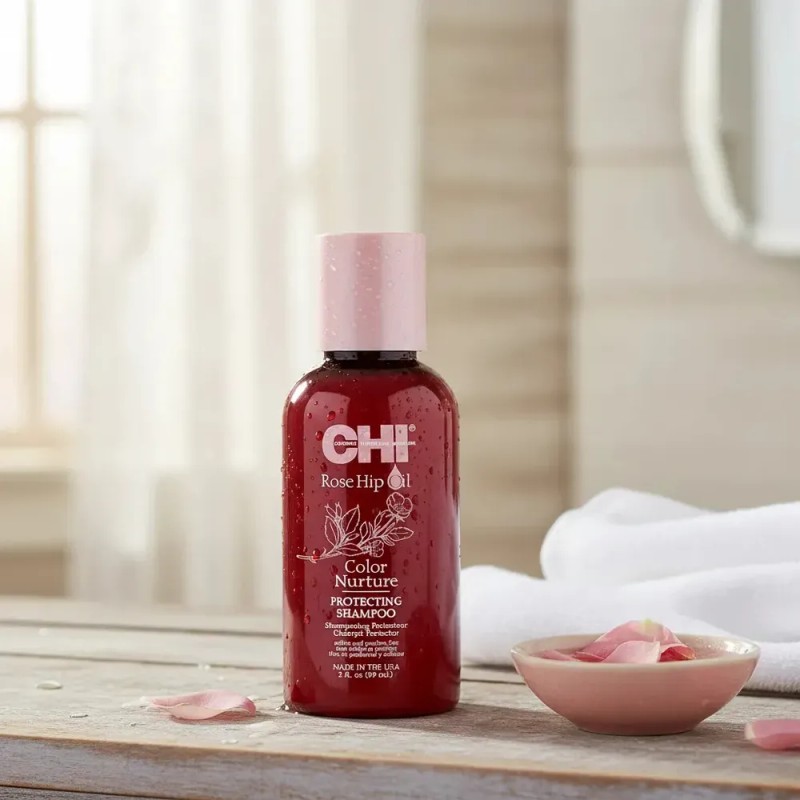 Shampoo Para Cuidado De Color Chi Rose Hip Oil 59ml