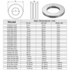 sourcing map AXK1730 Axial Needle Bearing with Washers 17mm Bore