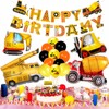 Construction Birthday Party Supplies for Kids,Party Decorations Kits 3 Year