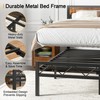 VECELO Full Size Bed Frame with Headboard, Heavy-Duty Platform Bedframe