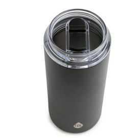 Stainless Steel Tall Boy Water Bottle, 18 oz, Black – Double Wall Insulated, Leak-Proof, Reusable