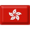 FEMER Blechschild Flagge Hongkong 30x20cm Flag of Hong Kong