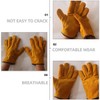 Operitacx 1 Pair Wear Resistant Welding Gloves Multipurpose Protective Gloves