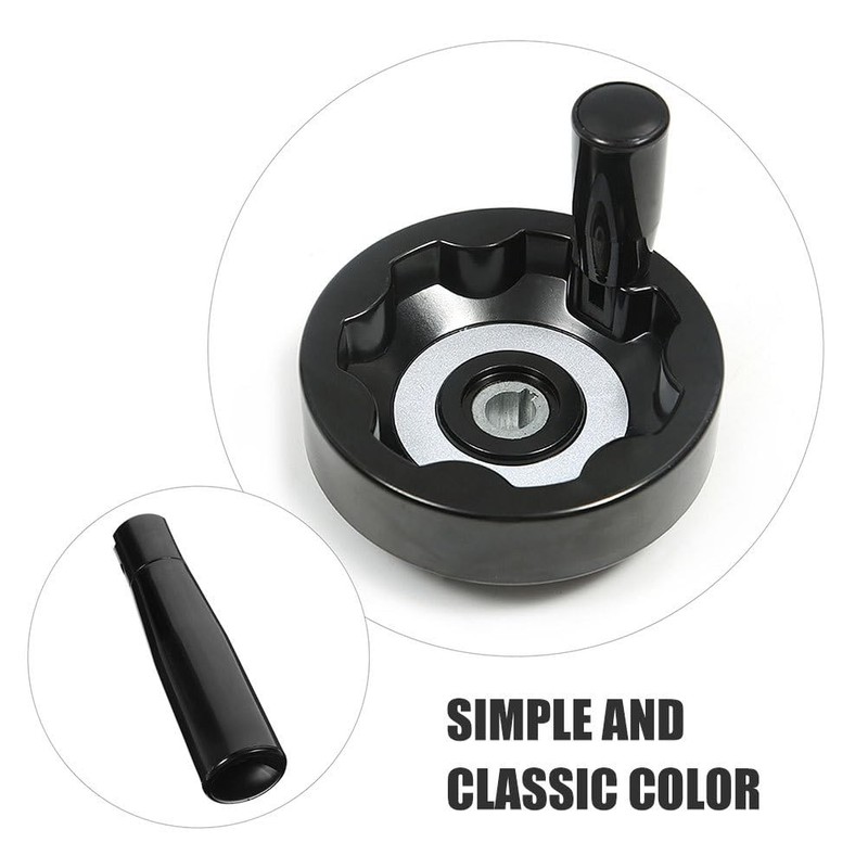 OUNONA Foldable Crank Handle 2.55 Inch Revolving Machine Grip with