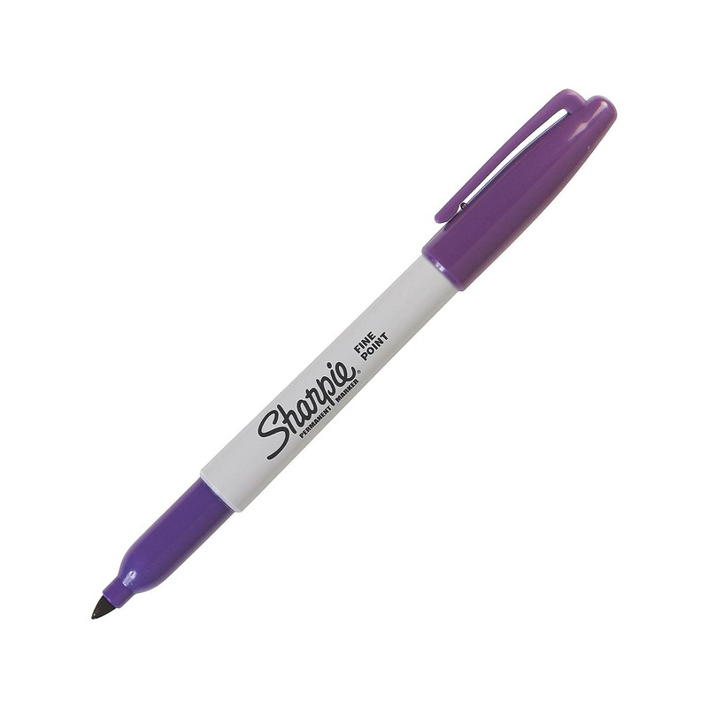 Sharpie 498311 Single Permanent Marker Fine Point Purple (30008)