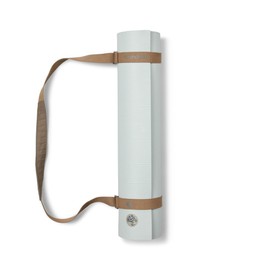 Manduka Yoga Commuter Mat Carrier - Eco-Friendly Cotton, Easy to Carry, Hands-Free, For All Mat Sizes | Black | 68" x 1.5"