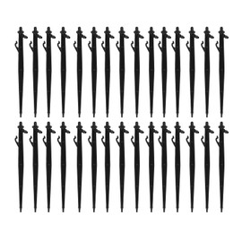 Irrigation Drip Support Stakes Plastic Ground Insertion Rod Micro Sprinkler Bracket for Gardening 30PCS
