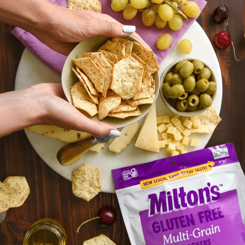 Milton's Gluten Free Crackers, Multi-Grain - Non-GMO Project Verified, Kosher,
