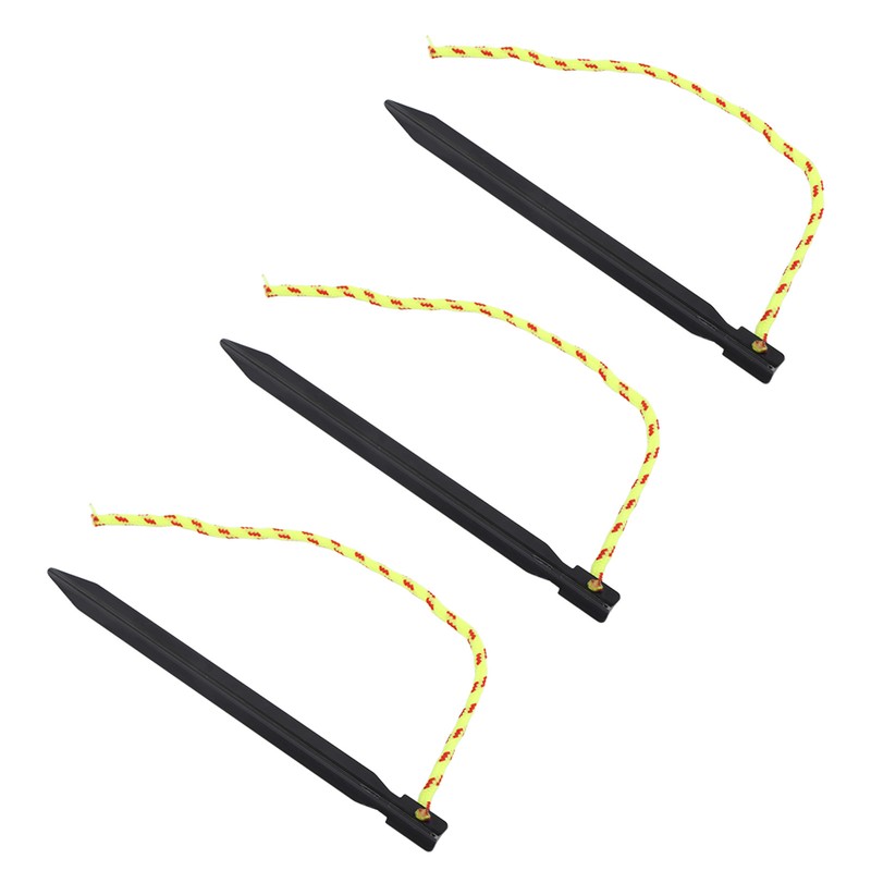12PCS Tent Stakes Aluminum Alloy Three Edges Lightweight Tent Nail
