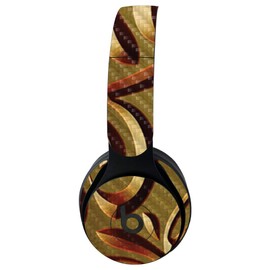 MightySkins Carbon Fiber Skin for Beats Solo Pro Wireless Headphones - Mosaic Gold | Protective, Durable Textured Carbon Fiber Finish | Easy to Apply, Remove, and Change Styles | Made in The USA