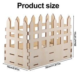 BOXOB Wooden Puzzle Flower Vase, Square Bouquet Building Set Flower Display Stand for Home & Office Decoration