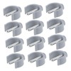 Healvian 12pcs Walking Cane Replacement Parts, C-Clip Pin Locks for