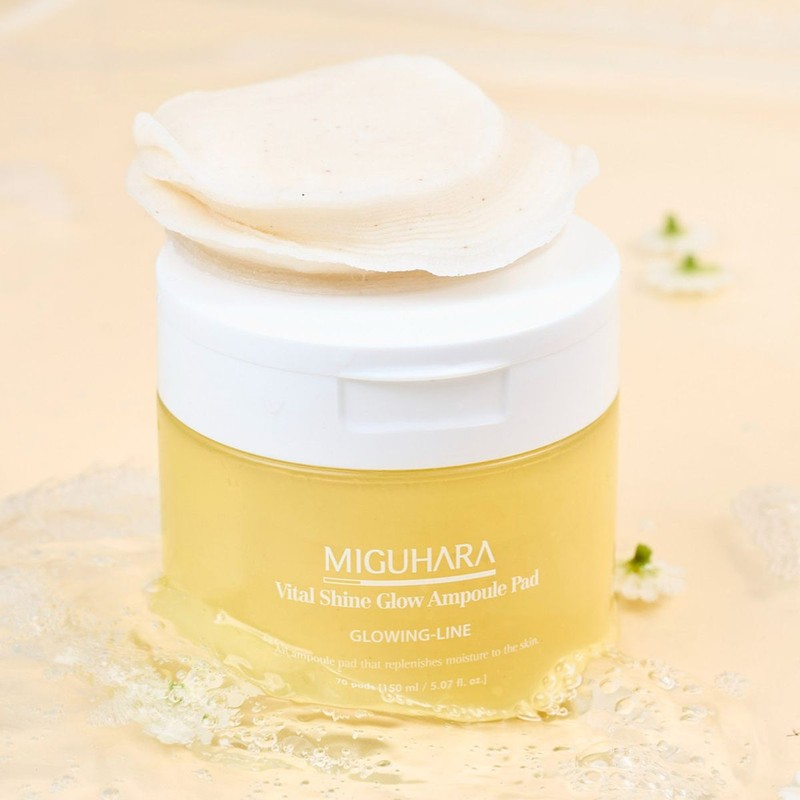 MIGUHARA Vital Shine Glow Ampoule Pads 70 Sheets
