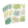 Caspari Succulents Paper Cocktail Napkins - 20 Per Package