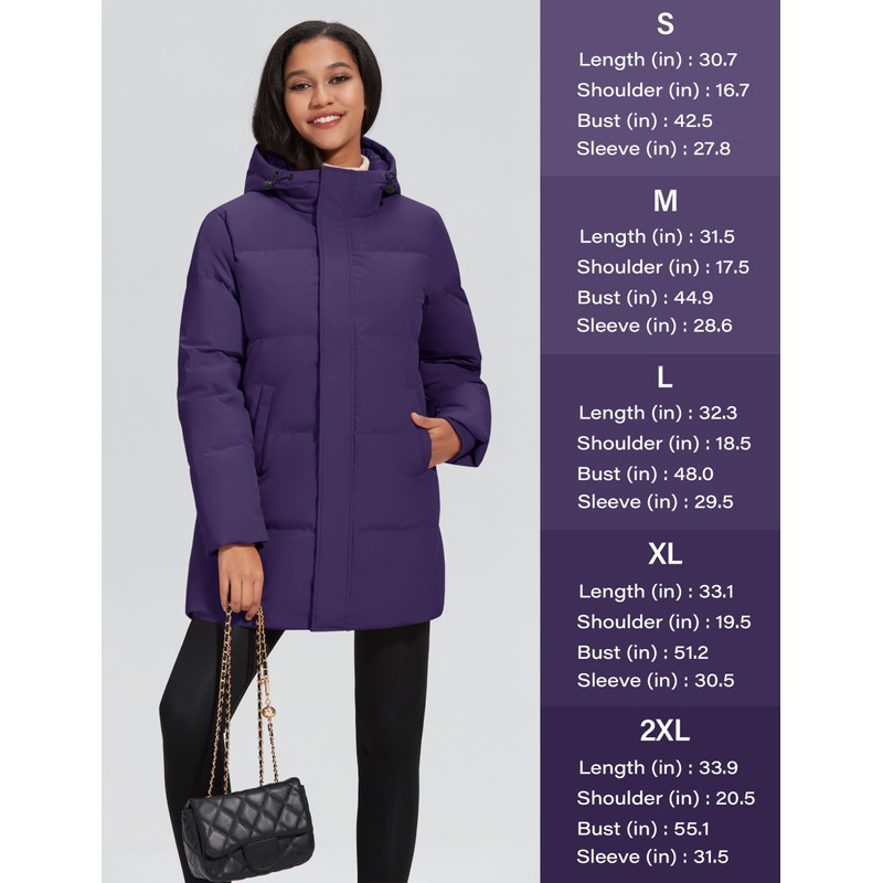 YUCOLEN Women's Long Winter Down Coats Puffer Thicken Parka with
