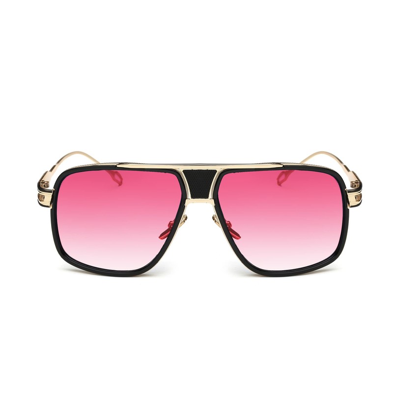 Gobiger Aviator Sunglasses for Men Retro Fashion Goggle Alloy Frame