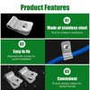100PCS Stainless Steel Iron Wire Mesh Clips for Gabion Baskets,