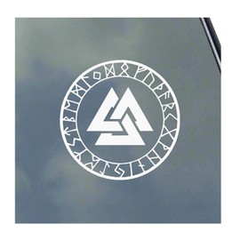 Asatru Protection Rune Vinyl Sticker Decal Norse Heathen Odin Thor Loki Viking