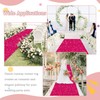 FOTSHARER Wedding Aisle Runner Rug 4x15FT Hot Pink Aisle Runner