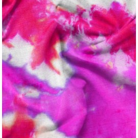 Soimoi Japan Crepe Satin Fabric Ombre Tie-Dye Fabric Prints By metre 42 Inch Wide