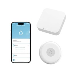 MAXCIO Smart Water Leak Sensors for Home, WiFi Wireless Drip Water Leak Detectors