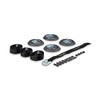 Tie-down Kit, 4 straps, D-rings, bumpers, bolts