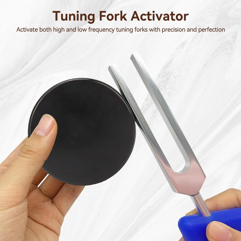 Tuning Fork Healing Activator, Minimal Noise Sustained Tone Accessory Rubber
