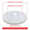 INDPROD Flange Pipe Cover Decoration, Fit 0.39"to 1.14" Outer Diameter