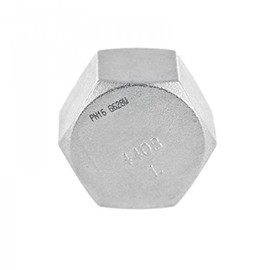 KI Threaded Fitting Screw Cap, V4A Stainless Steel Cap