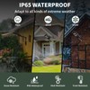 Lendro 4 Pack LED Solar Street Lights Outdoor Waterproof Dusk