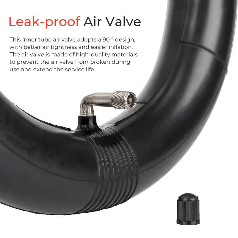 Ulip (2PCS) 10x2 10x2.125 10x2.5 Replacement Inner Tubes with 90