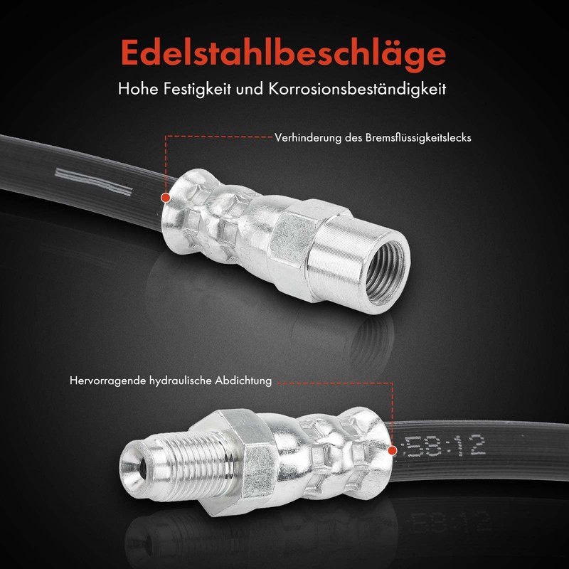 Frankberg 1 x brake hose, front axle, compatible with 740
