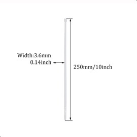 50Pcs Cable Zip Ties 250 x 3.6mm / 10 x 0.14 Inch Self-Locking Nylon Tie,40LBS Tensile Strength,Wraps Cord Management,Plastic Heavy Wire Toes for Home,Office,Garden,Outdoor,White/Clear 25cm x 0.36cm