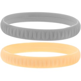 FOMIYES 2pcs Patella Knee Strap for Pain Reliefs, Silicone Knee Brace Bands for Running, Basketball, Tendonitis, Hiking, Assorted Colors