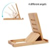 iCozzier Mini Bamboo Portable Adjustable Tablet Phone Stand Multi-angle Foldable