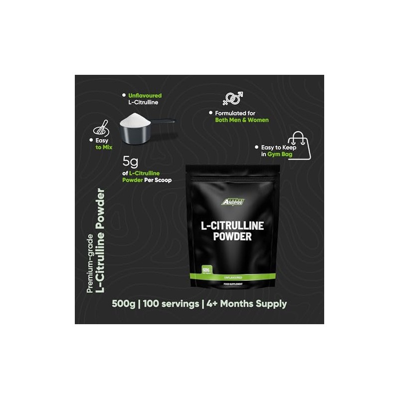 Freak Athletics L-Citrulline Powder 500g - Unflavoured, 100 Servings