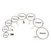 Anawakia Pack of 10 Curtain Rings with Clips Metal Curtain