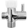 7/8 Fill Valve 3-Way T Chromed Brass Adapter for Bidet