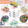 OGANAZI 12 PCS Clear Plastic Crayon Boxes with Snap Lids,